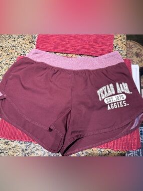 Women's Maroon Athletic Shorts